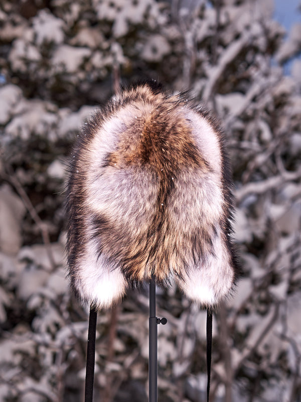 Wolf Fur Trapper Hat