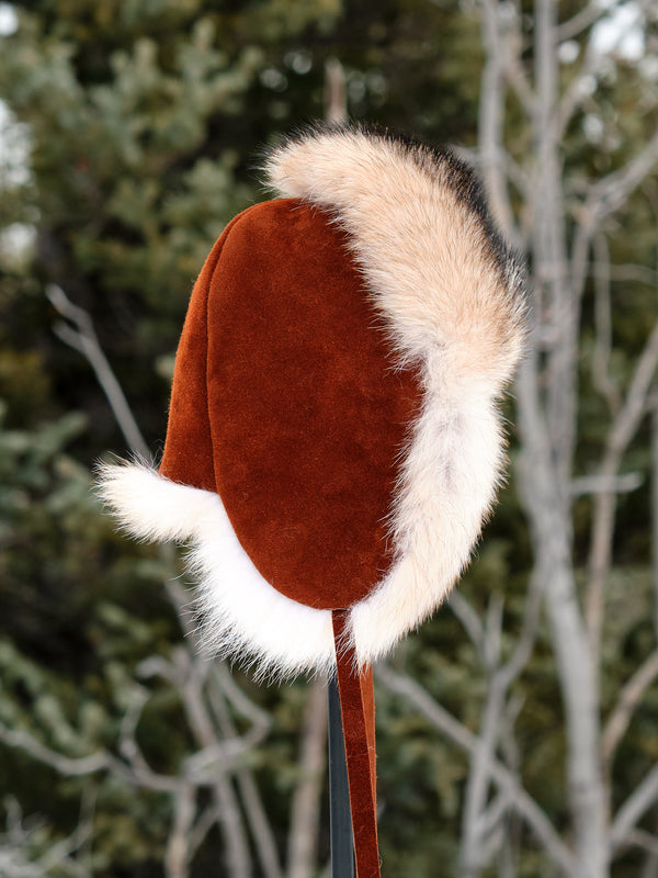 Wolf Half Fur Trapper Hat