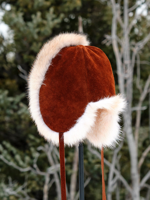Wolf Half Fur Trapper Hat